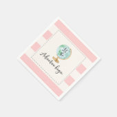 Avontuur Begint Baby shower Party Napkin Servet (Hoek)