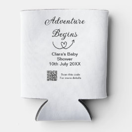 Avontuur begint baby shower scan QR code hart si Blikjeskoeler