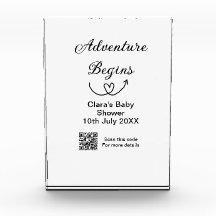 Avontuur begint baby shower scan QR code hart si