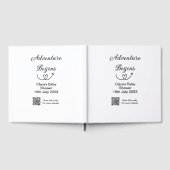 Avontuur begint baby shower scan QR code hart si Gastenboek (Volledig)