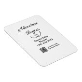 Avontuur begint baby shower scan QR code hart si Magneet (Rechterzijde)