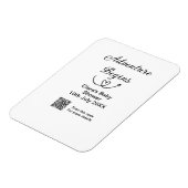 Avontuur begint baby shower scan QR code hart si Magneet (Linkerzijde)