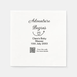 Avontuur begint baby shower scan QR code hart si Servet