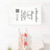 Avontuur begint baby shower scan QR code hart si Spandoek (Insitu)