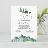 Avontuur Begint Beer Baby shower per Mail Kaart (Staand voorkant)