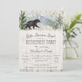 Avontuur begint Beer Pensioen Uitnodiging (Staand voorkant)