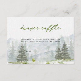 Avontuur Begint Bergen Bos Luier Raffle Informatiekaartje