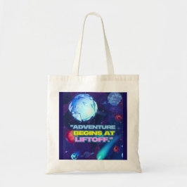 Avontuur begint bij de lancering geïsoleerde tumbl tote bag