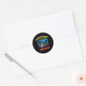 Avontuur begint bij het zomerleesprogramma van de ronde sticker (Envelop)