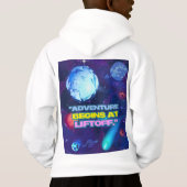 Avontuur begint bij liftoff geïsoleerde tuimelaar (Achterkant)