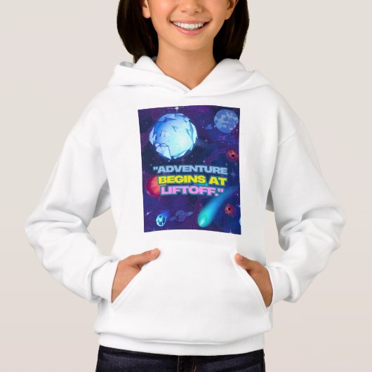 Avontuur begint bij liftoff geïsoleerde tuimelaar (Voorkant)