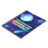 Avontuur begint bij liftoff geïsoleerde tuimelaar notitieboek (Linkerzijde)