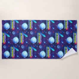 Avontuur begint bij liftoff geïsoleerde tuimelaar strandlaken