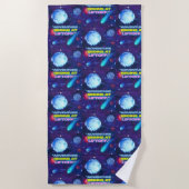 Avontuur begint bij liftoff geïsoleerde tuimelaar strandlaken (Voorkant)