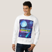 Avontuur begint bij liftoff geïsoleerde tuimelaar trui (Voorkant volledig)