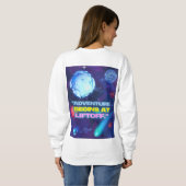 Avontuur begint bij liftoff geïsoleerde tuimelaar trui (Achterkant volledig)