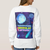 Avontuur begint bij liftoff geïsoleerde tuimelaar trui (Achterkant)