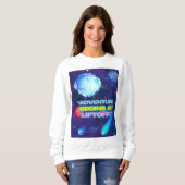 Avontuur begint bij liftoff geïsoleerde tuimelaar trui (Voorkant volledig)