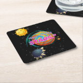 Avontuur begint bij opstijgen kartonnen onderzetters (Schuin)