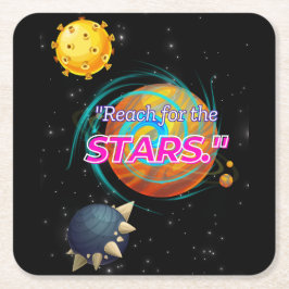 Avontuur begint bij opstijgen kartonnen onderzetters