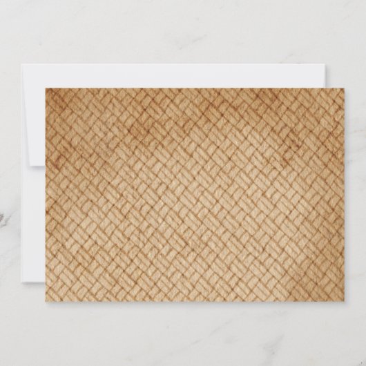 Avontuur Begint  Bloemenfiets Baby shower Kaart (Achterkant)