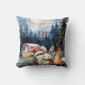 Avontuur Begint Eerste Kerstmis Pasgetrouwd Orname Kussen (Voorkant)