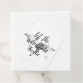 Avontuur begint engagement trouw woord kaart bedankjes labels (In situ)