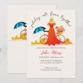 Avontuur begint Fietsbruid Vrijgezellenfeest Kaart (Voorkant / Achterkant)