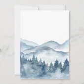 Avontuur begint Forest Boy Baby shower Uitnodiging (Achterkant)