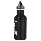 Avontuur begint hier Beer Silhouette Camping Waterfles (Rechts)