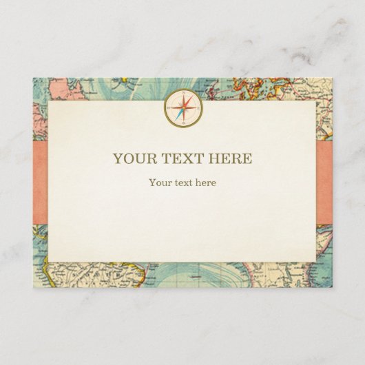 Avontuur begint invoegen Kaart Wereldkaart plaatse (Voorkant)