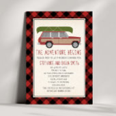 Avontuur Begint Kano Auto Plaid Bruiloft Douche Kaart