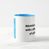Avontuur begint met koffie mok (Midden)