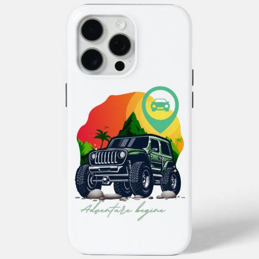 Avontuur begint, offroad Case-Mate iPhone case (Achterkant)