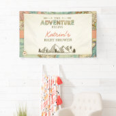 Avontuur Begint Party Banner Wereldkaart Plaats (Insitu)