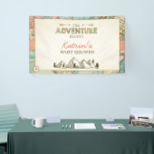 Avontuur Begint Party Banner Wereldkaart Plaats (Beurs)