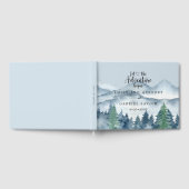 Avontuur begint rustieke bos bruiloft gastenboek (Volledig)