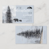 Avontuur Begint Rustieke Bossen Avontuurgids Visitekaartje (Voorkant / Achterkant)