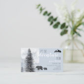 Avontuur Begint Rustieke Bossen Avontuurgids Visitekaartje (Staand voorkant)