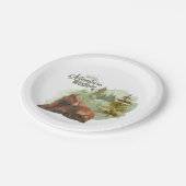 Avontuur begint Typografie Rustieke Beren Papieren Bordje (Gekanteld)