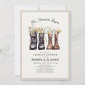 Avontuur Begint Wandelschoenen Koppels Douche Kaart (Voorkant)