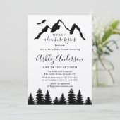 Avontuur Bergen Bos Baby Shower Uitnodiging (Staand voorkant)