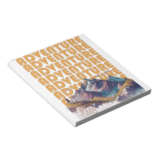 Avontuur bergontwerp notitieblok (Schuin)