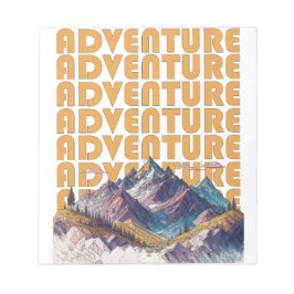 Avontuur bergontwerp notitieblok