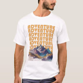Avontuur bergontwerp. t-shirt (Voorkant)