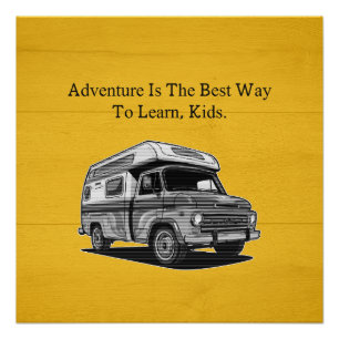Avontuur Beste Manier Om Kinderen Buitenonderwijs Perfect Poster
