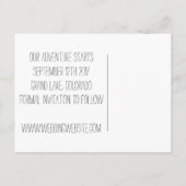 Avontuur Bewaar de datum Aankondigingskaart (Achterkant)