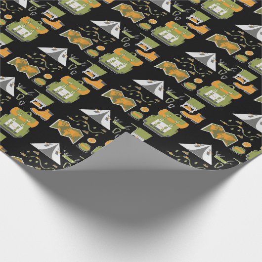 Avontuur buitenpatroon cadeaupapier (Hoek)