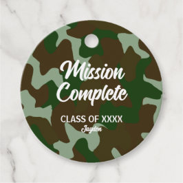 Avontuur Camouflage Groen & Donker Bruin Bedankjes Labels