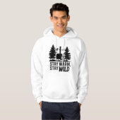 Avontuur Camping Houtkachel Cabin Kunstwerk Hoodie (Voorkant volledig)
